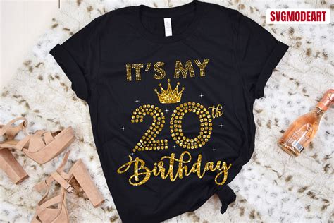 Its My 20th Birthday Svg 20th Birthday Svg 20 Birthday Etsy