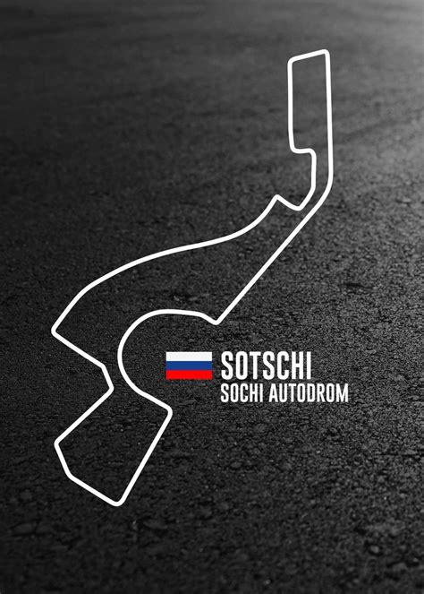 Sochi Autodrom Poster By Pencil Case Displate