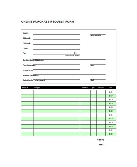 Excel Forms Templates