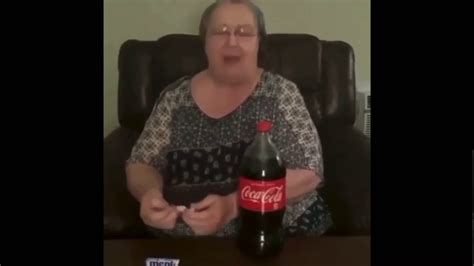 Old Lady Puts Mentos In Soda Youtube