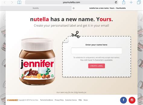 That's one way to ensure people keep their hands off your jar : YOUR OWN PERSONALISED NUTELLA JAR BY NUTELLA MALAYSIA