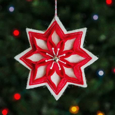 Snow Star Ornament Pattern Betz White Viltwerkjes Vilt