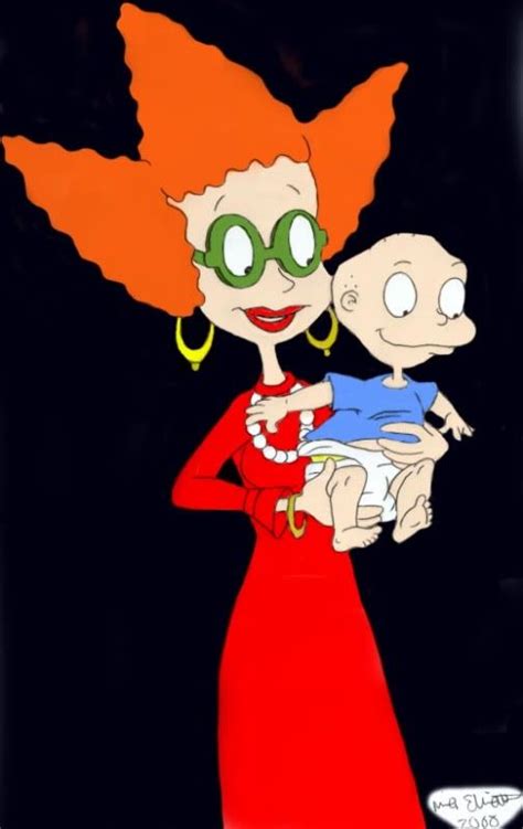 Didi Pickles Holding Her Son Tommy 90s Cartoons Rugrats Disney Characters