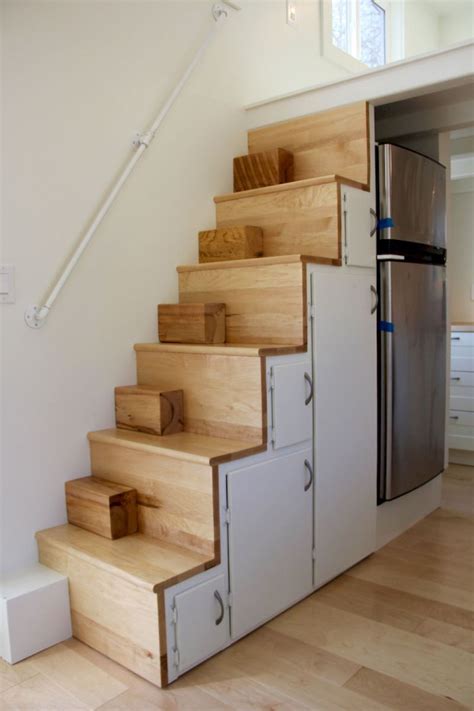 Genius Loft Stair For Tiny House Ideas Tiny House Loft Tiny