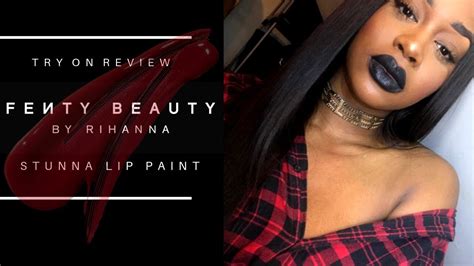 Fenty Beauty Stunna Lip Paints Try On Review Youtube