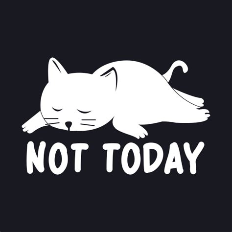 Not Today Funny Cat Cat Baseball T Shirt Teepublic