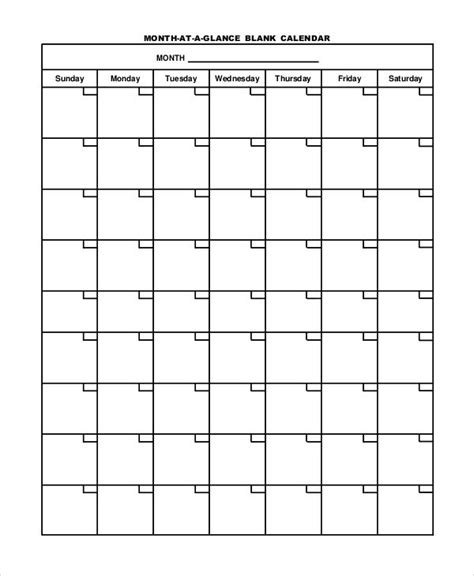 Free Printable Monthly Calendar Sample — In 2020