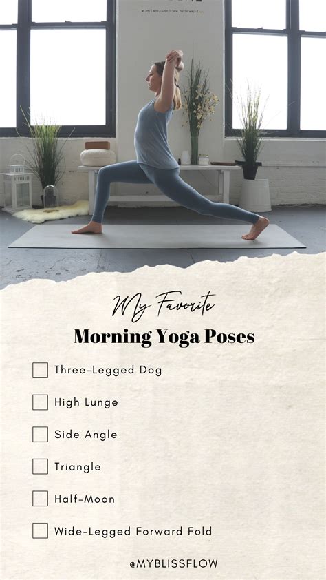 6 Yoga Poses For Energy In The Morning Blissflow Top Yoga Poses Morning Yoga Poses Morning