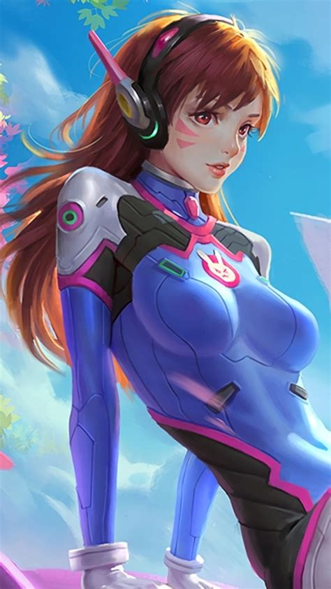 480x854 Dva Overwatch Artwork Hd Android One Hd 4k Wallpapers Images