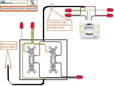 Separate light and fan switch balanceforgood co. Wiring Diagram For Bathroom Fan And Light Switch | Гараж мастерская, Гараж