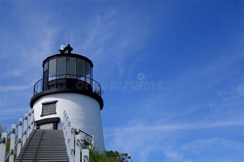 Maine Lighthouse At Sunset Stock Photo Image Of Ocean 9423272