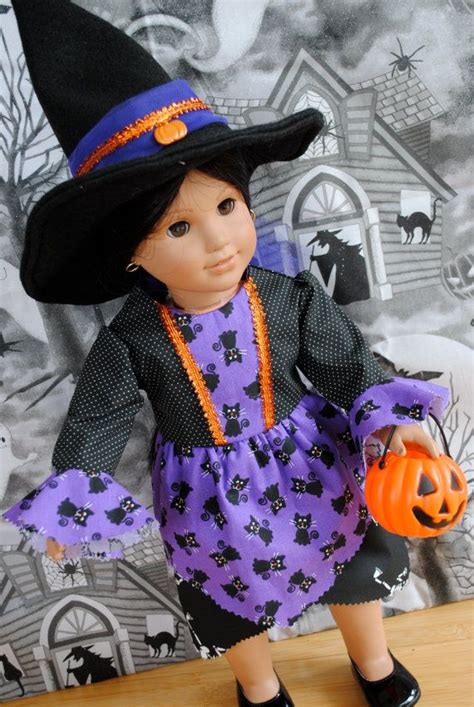 American Girl Witch Costume For Halloween Etsy Doll Clothes