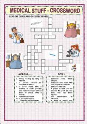 English Worksheet Medical Stuff Crossword Medical Terminology