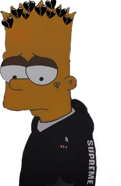 Sad Bart Bartsimpson Simpsons Sticker By Erikamc5