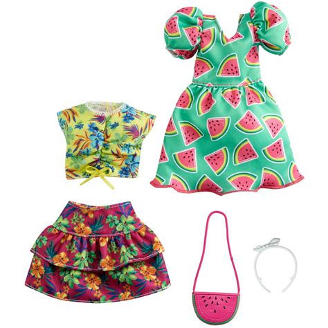 Barbie Fashions 2 Pack Clothing Set For Barbie Doll With Watermelon