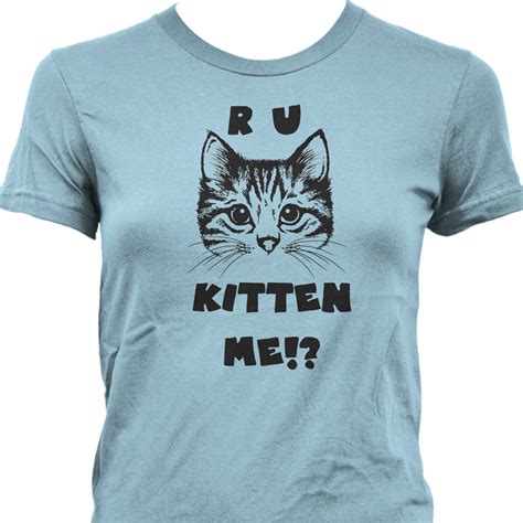 Womens Novelty Cat Lover T Shirt Cute Kitten T Shirt