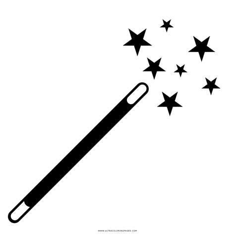 Magic Wand Coloring Page Ultra Coloring Pages