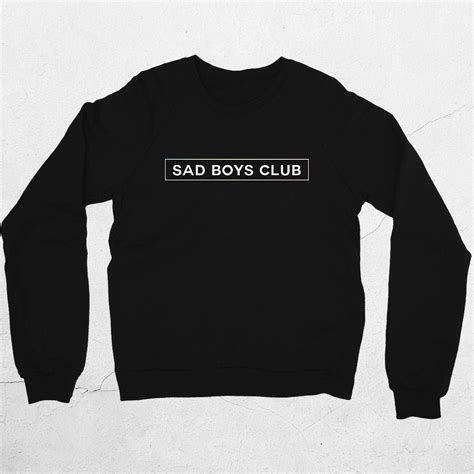Sad Boys Club Sweater By Jigglypunk Unisex Black Sad Boys Club