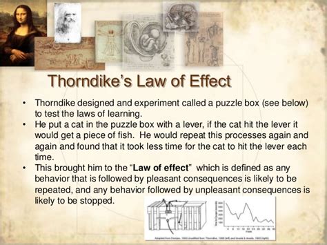 Thorndike's law of effect has been extended by many people, such as b.f. Learning theories presentation_week_6 final