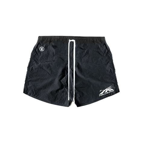 Hellstar Black Nylon Shorts Token Miami