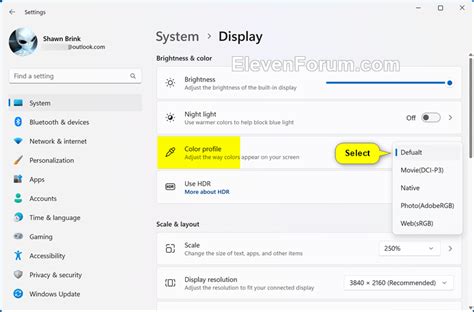 Change Display Color Profile In Windows 11 Tutorial Windows 11 Forum