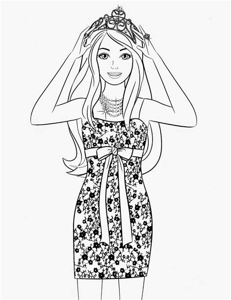 Barbie Zum Ausmalen Barbie Coloring Princess Coloring Pages Barbie