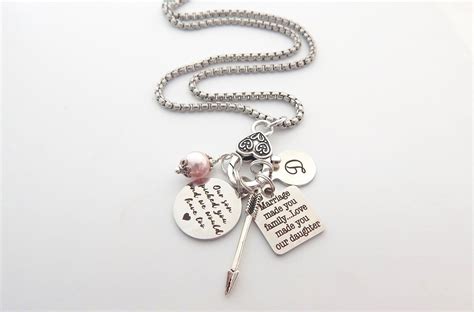 Daughter In Law Necklace Daughter In Law T From Motherin Etsy