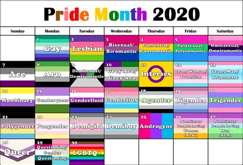 When Is Pride Month 2021 Calendar Celebrating Pride Month 2020