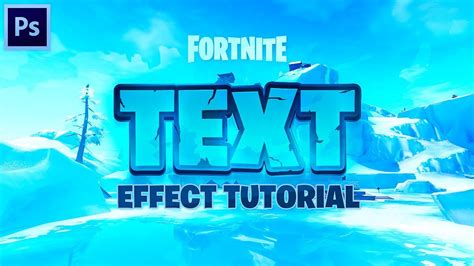 Tutorial Creating An Epic Fortnite Text Effect In Photoshop Easy