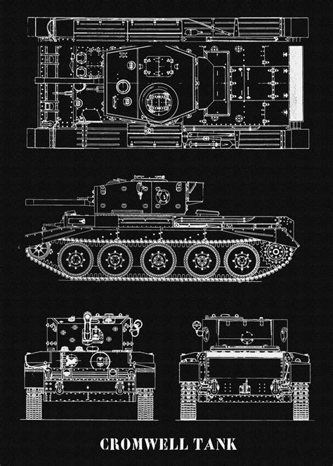 Cromwell Tank Poster By Blueprint Expert Displate