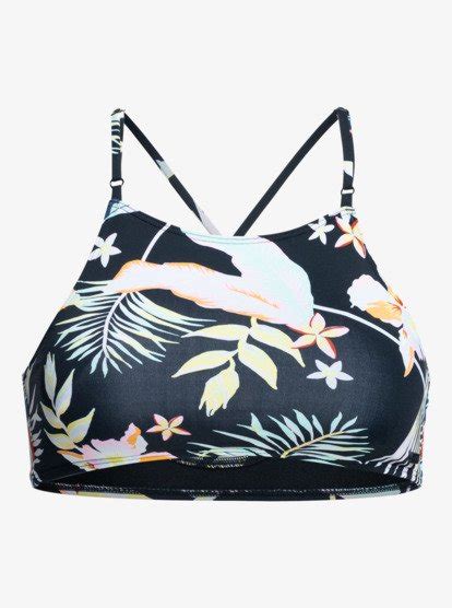 Printed Beach Classics Crop Top Bikini Set For Women Roxy