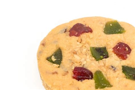 Premium Photo Mixed Fruits Cookie Isolate On White Background