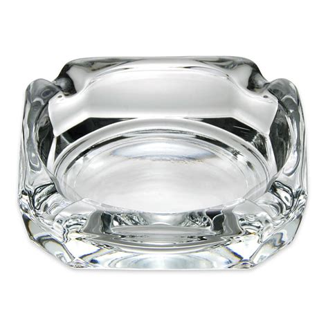 Libbey 5143 3 34 Clear Square Glass Ashtray