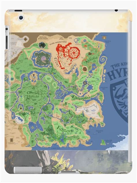 Legend Of Zelda Breath Of The Wild Map Poster