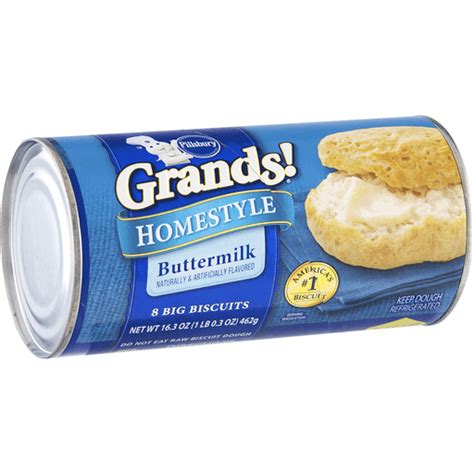 Pillsbury Biscuits Buttermilk Southern Homestyle 8 Ea Biscuits