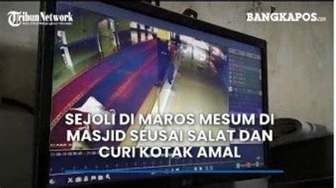 Beredar Video Sejoli Mesum Di Masjid Lalu Bobol Kotak Amal Ternyata