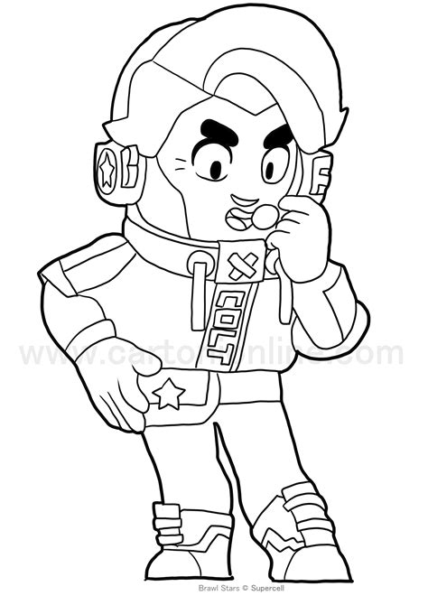 colt brawl stars coloring pages