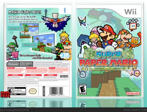 Super Paper Mario Wii Box Art Cover By Runawayred