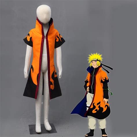 Athemis Child Outfit Naruto Shippuuden Uzumaki Orange Cloack Cosplay