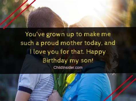 50 Best Birthday Quotes And Wishes For Son From Mother Child Insider
