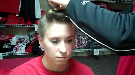 2015 2016 Cheer Competition Hair Instructions Youtube