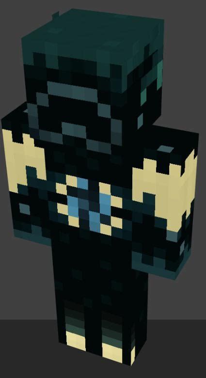 The Warden Skin Based Off Of The Warden Shown In Mc Live Rminecraft