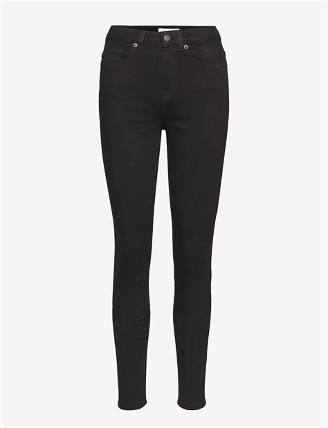 Selected Femme Slfmaggie Hw Skinny Black Jeans W Trousers
