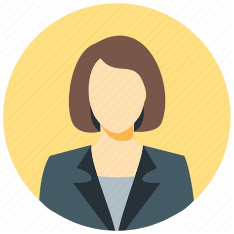 Avatar Business Woman Circle Female Human User Woman Icon