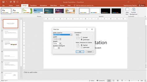 Change The Size Of Slides In Powerpoint Instructions