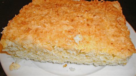 Der körper benötigt nicht jeden tag eine große portion fleisch, so kann man den fleischkonsum in jedem fall um einiges reduzieren. bienenstich kuchen mit kokosraspeln