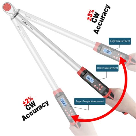 Leolee Inch Drive Digital Torque Wrench With Angle Ft