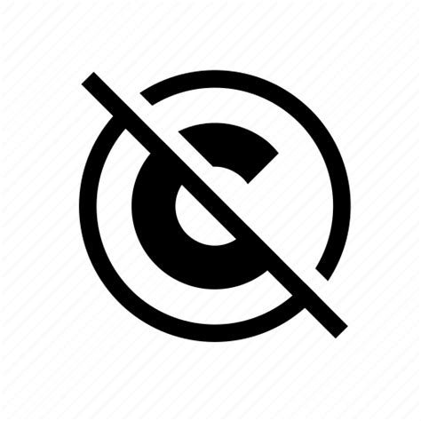 Copyright No No Copyright Icon