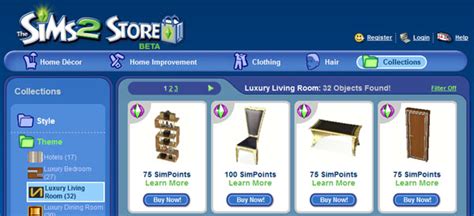 The Sims 2 Store Items Damerprize