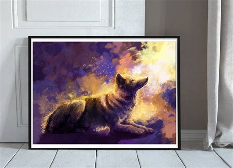Wolf Painting Wolf Pictures Abstract Wolf Art Wolf Artwork Print Black